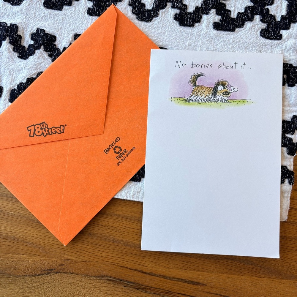 Forget Me Not 78th Street Friendship Friends Greeting Card Dog Orange Envelope